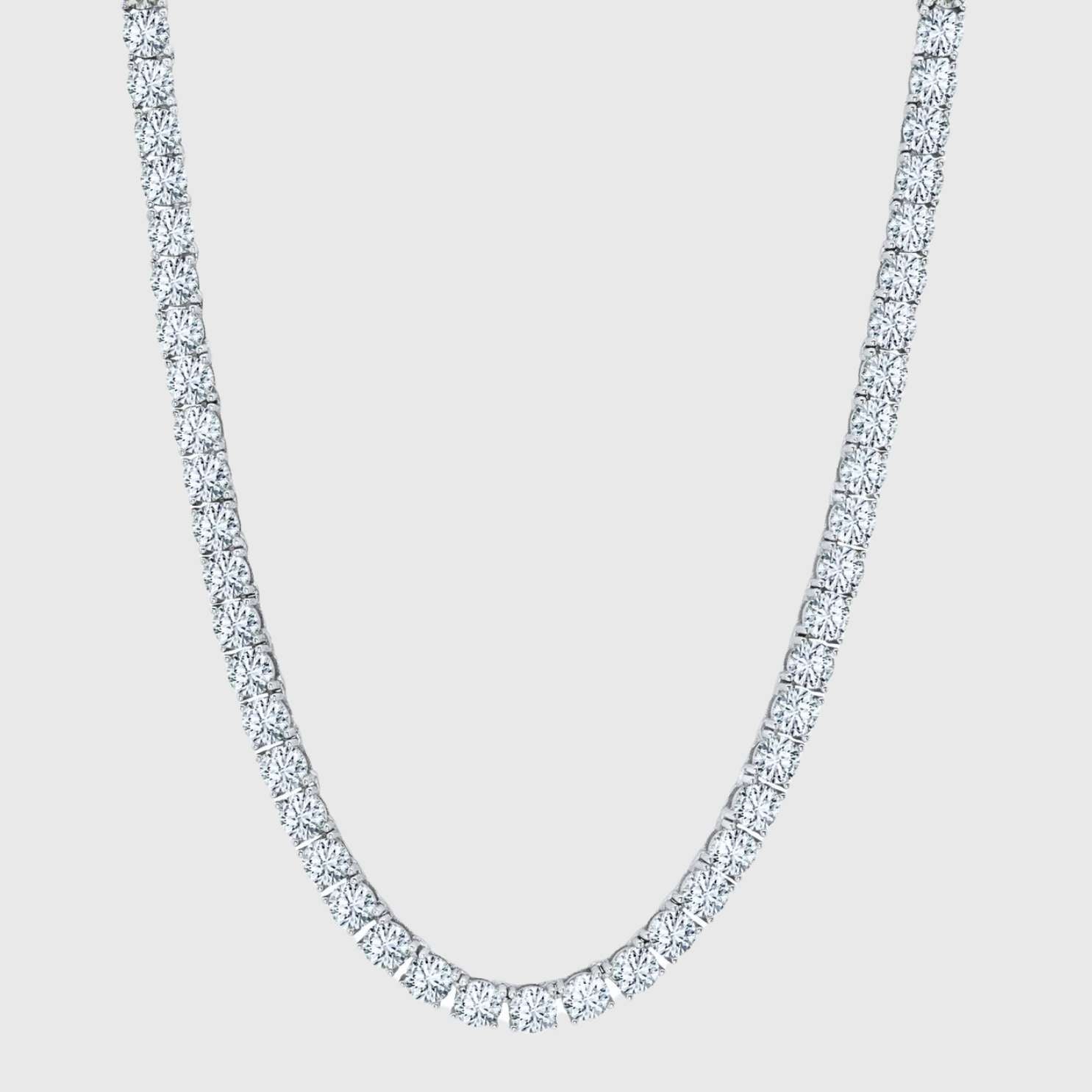 ICE BREAKER KETTE - 5MM WEISSGOLD