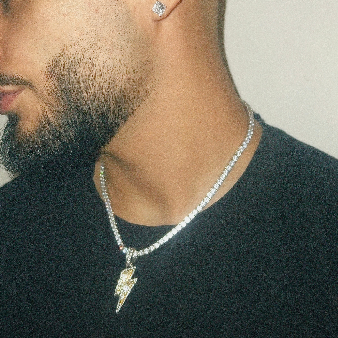 LIGHTNING STRIKE ANHÄNGER - WEISSGOLD