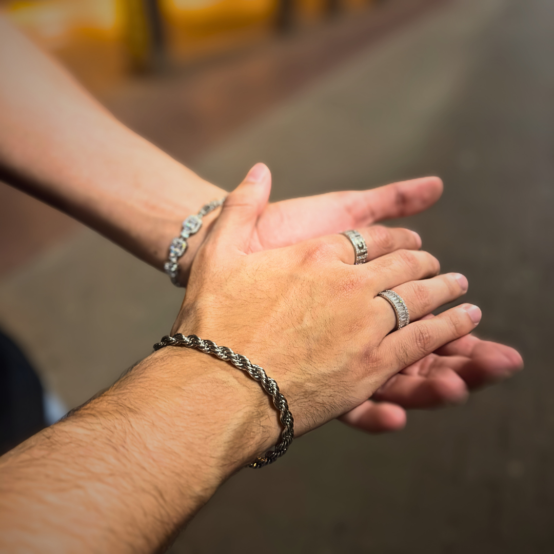 CLEAN ROPE ARMBAND - 6MM WEISSGOLD