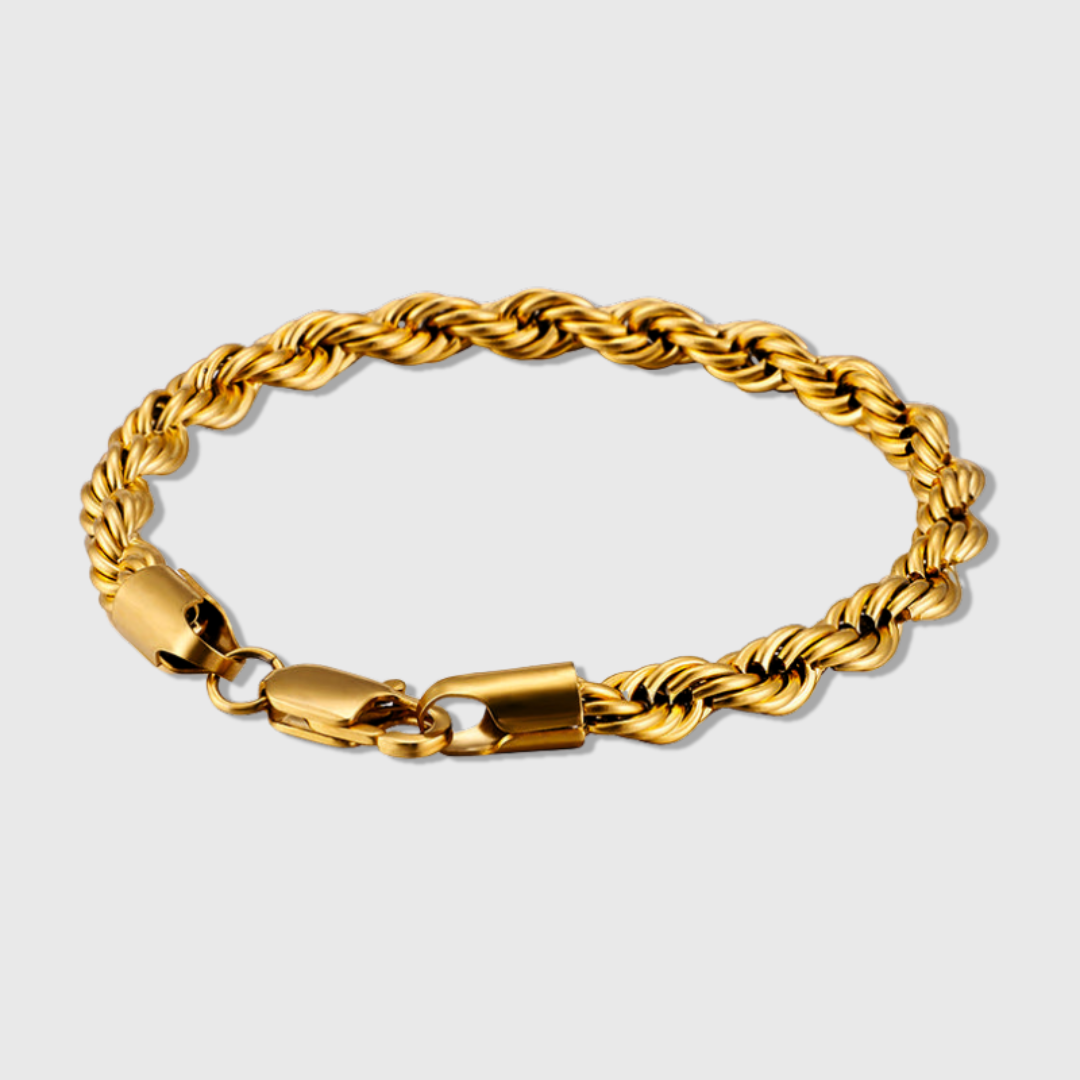 CLEAN ROPE ARMBAND - 6MM 18K GOLD