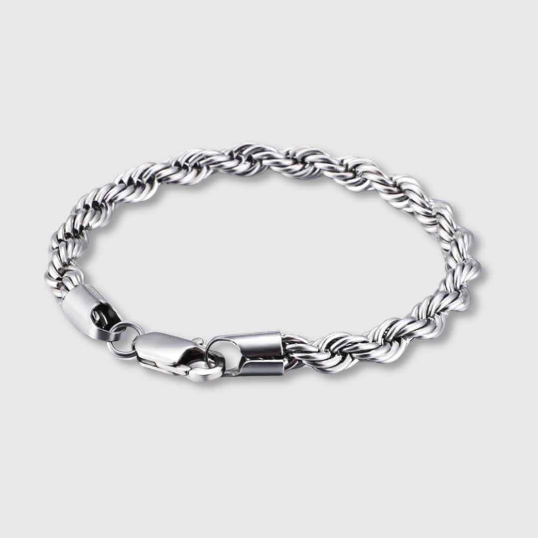 CLEAN ROPE ARMBAND - 6MM WEISSGOLD