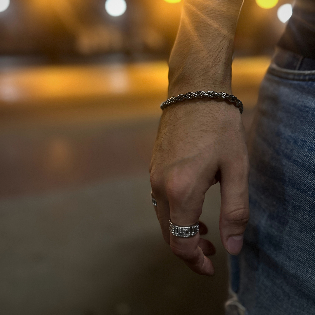 CLEAN ROPE ARMBAND - 6MM WEISSGOLD