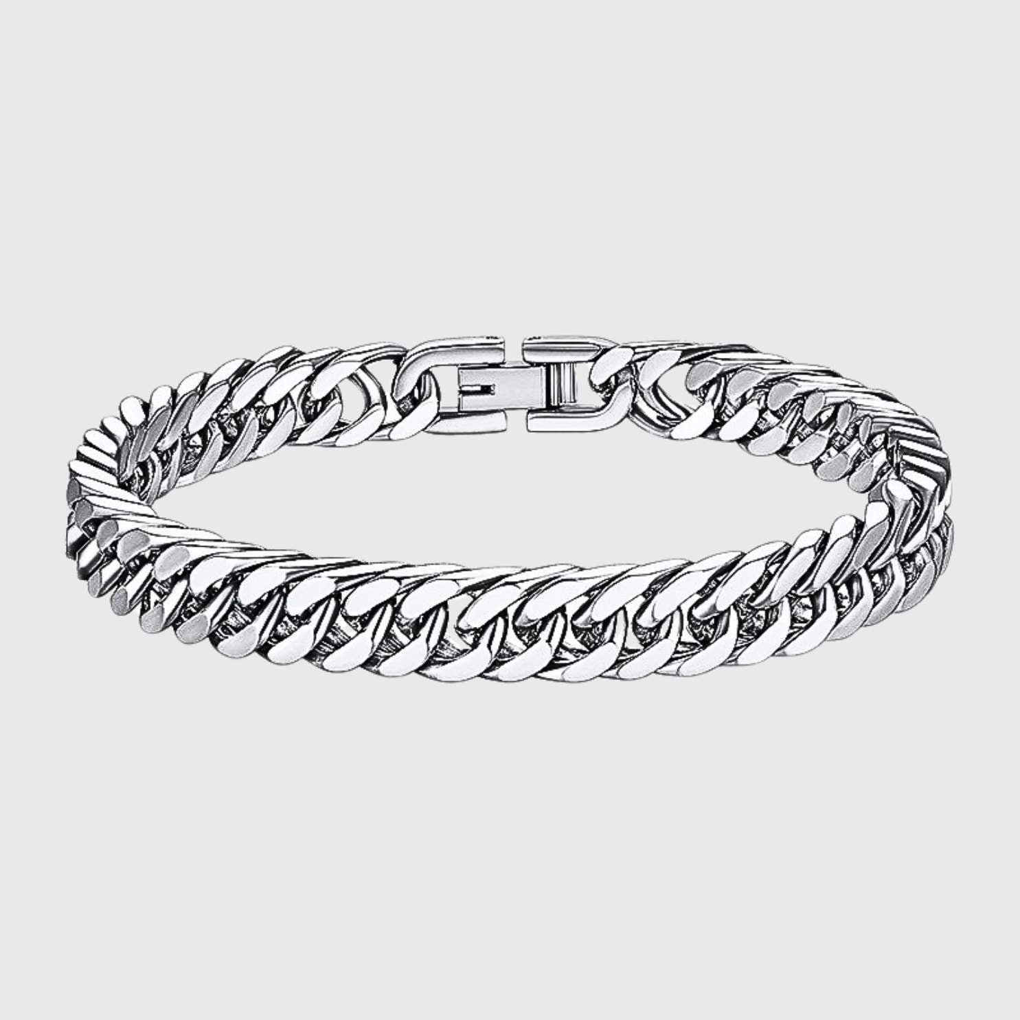 CLEAN CUBANA ARMBAND - 10MM WEISSGOLD