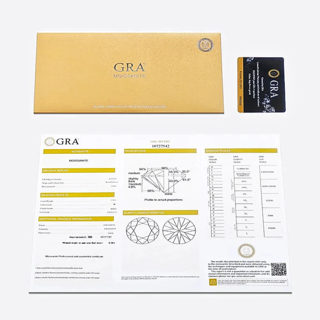 MOISSANITE BLACK CLOVER TENNIS ARMBAND S925 - WEISSGOLD