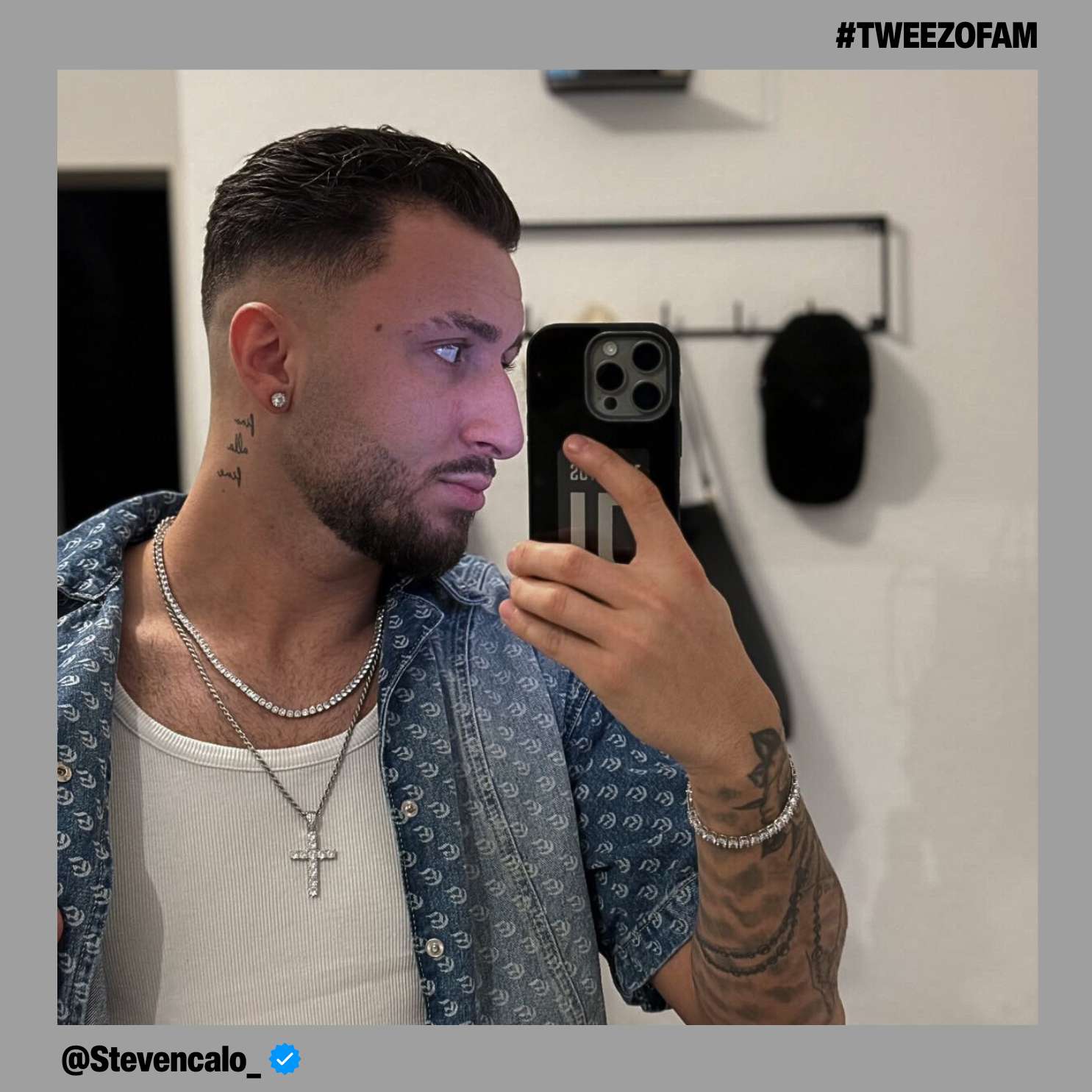 ICY CROSS SET S925 - WEISSGOLD