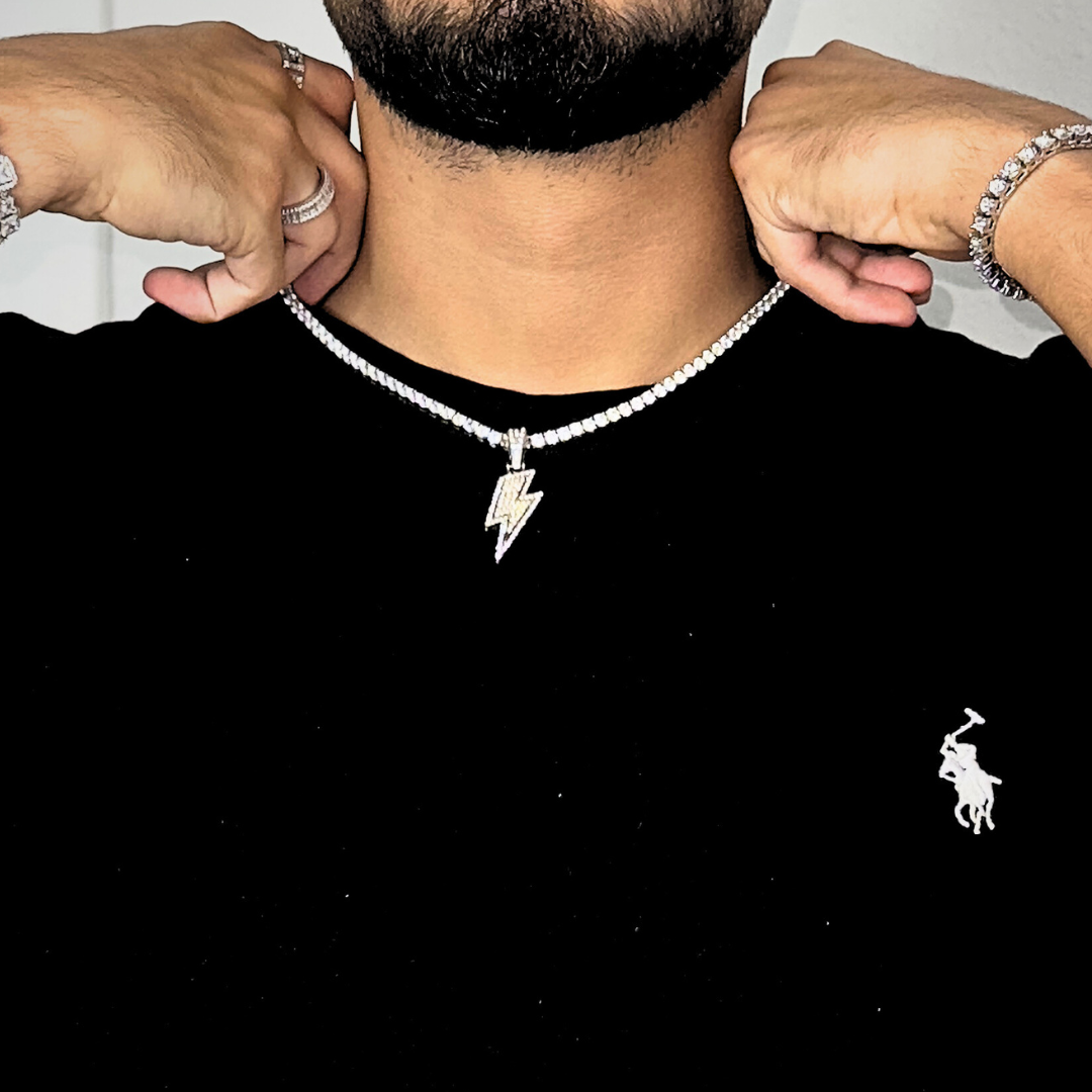 LIGHTNING STRIKE ANHÄNGER - WEISSGOLD