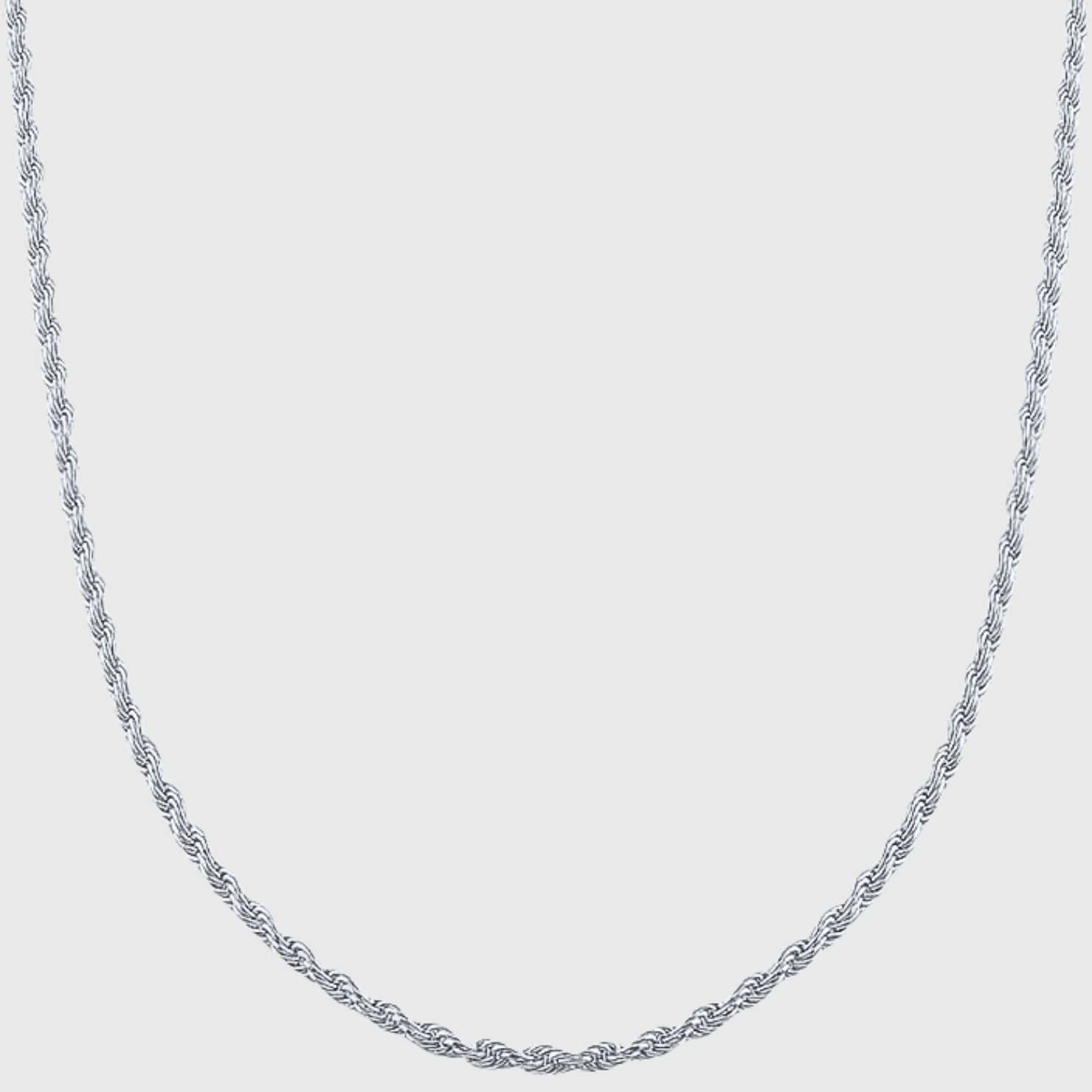 CLEAN ROPE HALSKETTE - 3MM WEISSGOLD