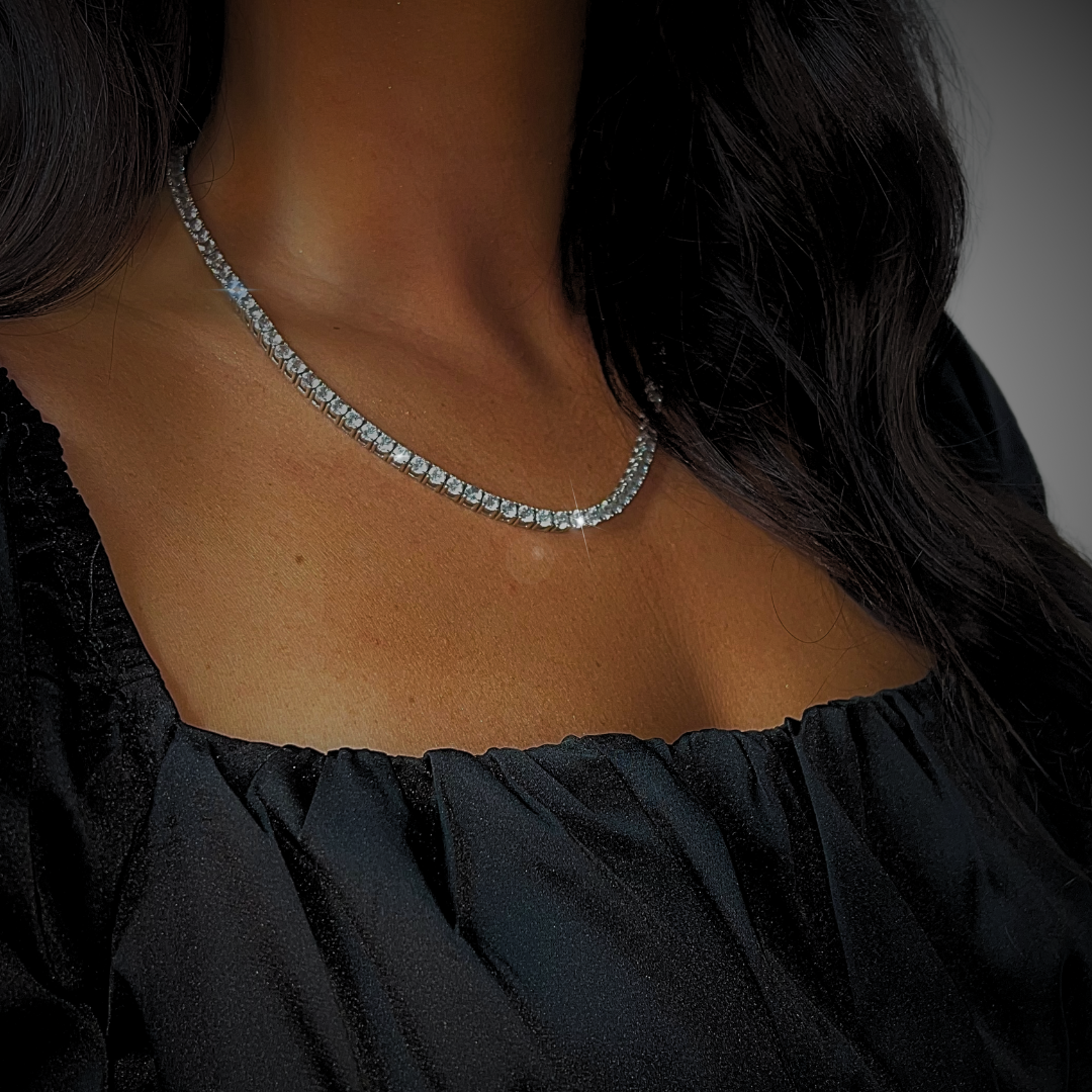 ICE BREAKER KETTE - 5MM WEISSGOLD