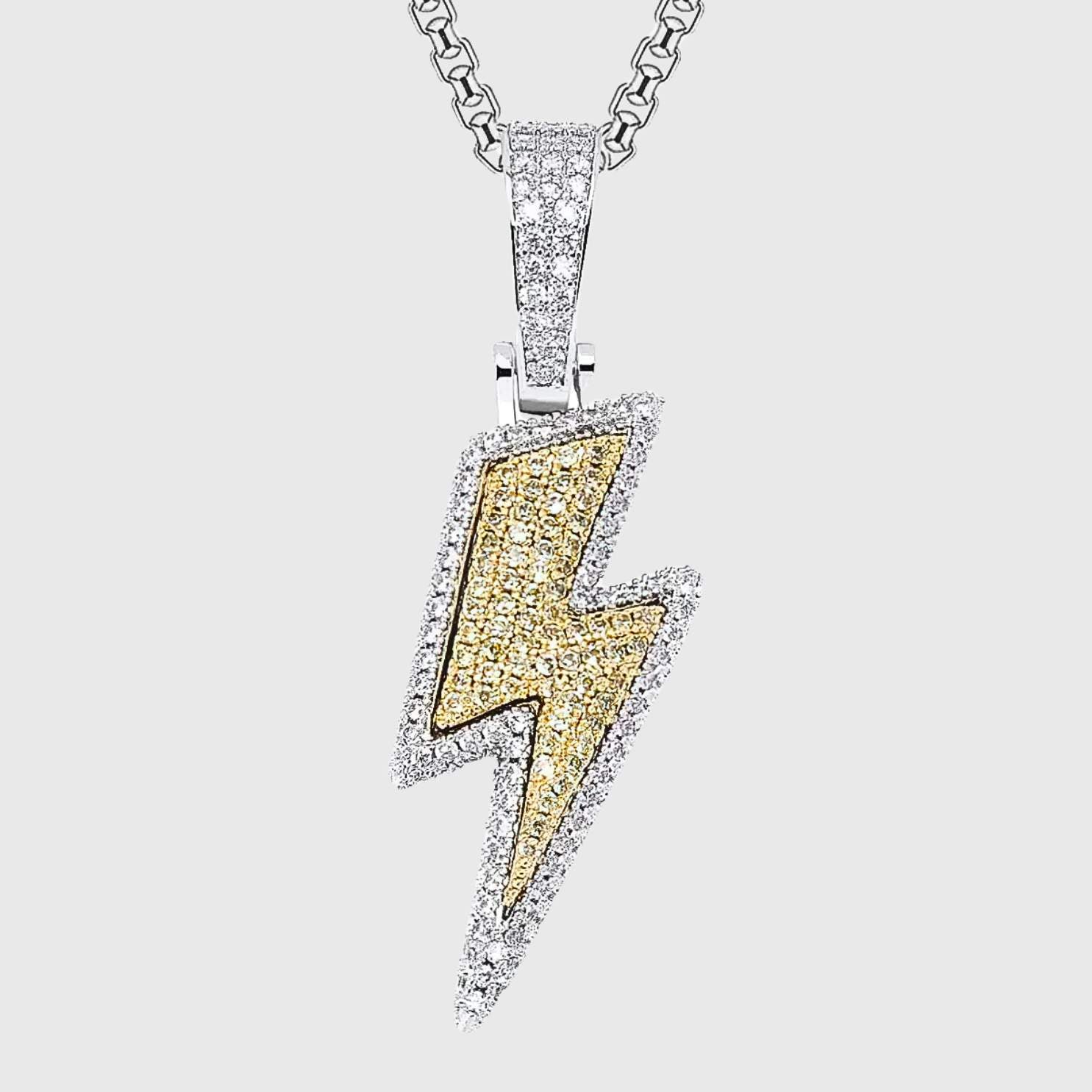 LIGHTNING STRIKE ANHÄNGER - WEISSGOLD