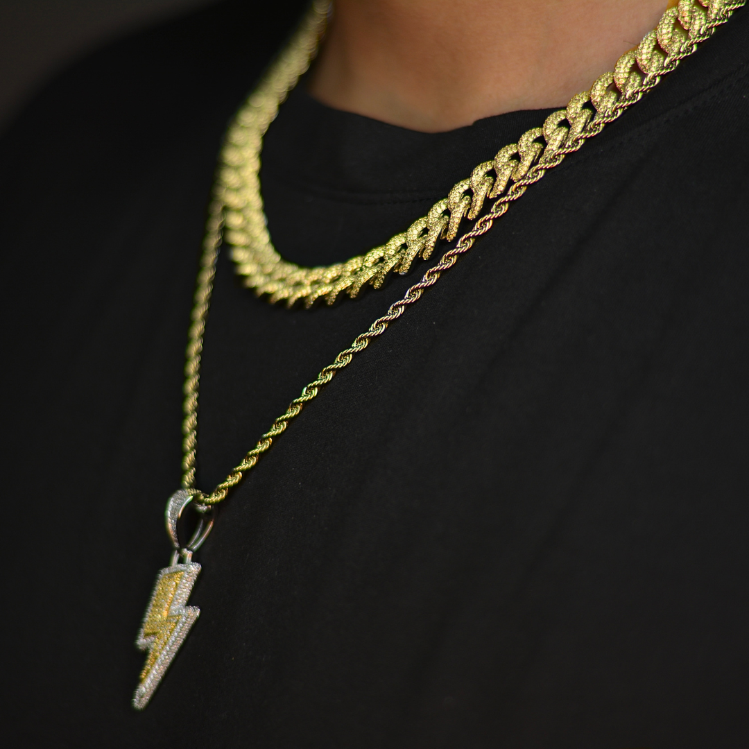 Premium Iced Cuban Blitz Set 10MM - 18k Gold