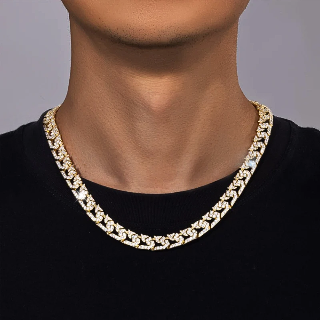 CHUNKY CUBAN HALSKETTE - 18K GOLD