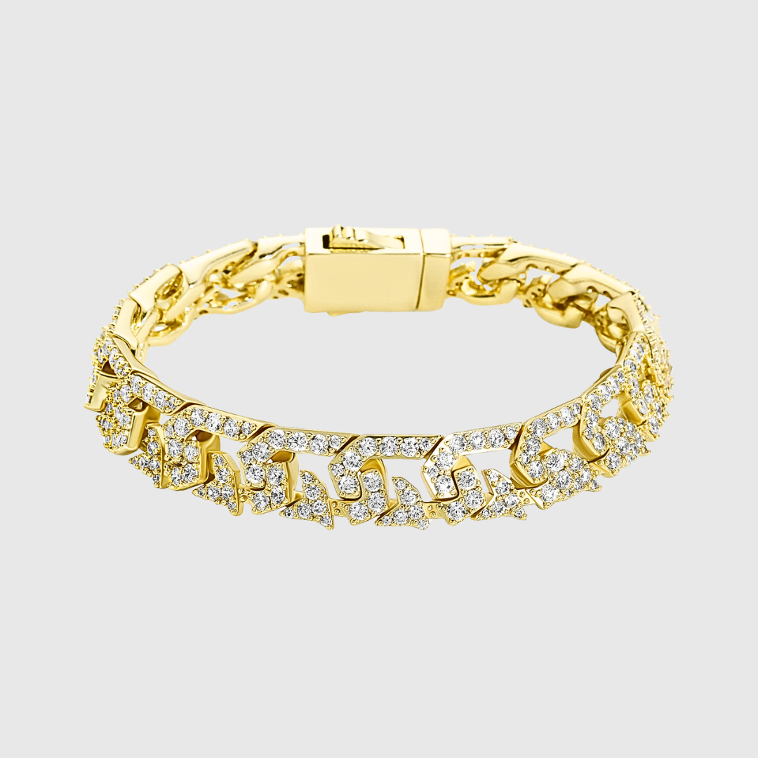 CHUNKY CUBAN ARMBAND - 18K GOLD