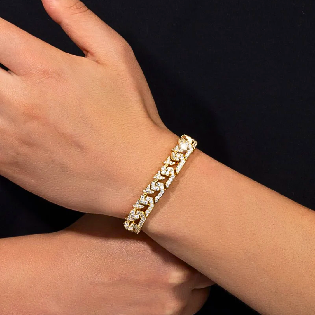 CHUNKY CUBAN ARMBAND - 18K GOLD