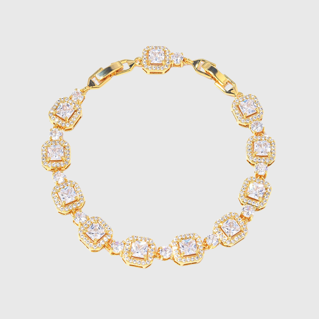 ICED ROYAL ARMBAND - 18K GOLD