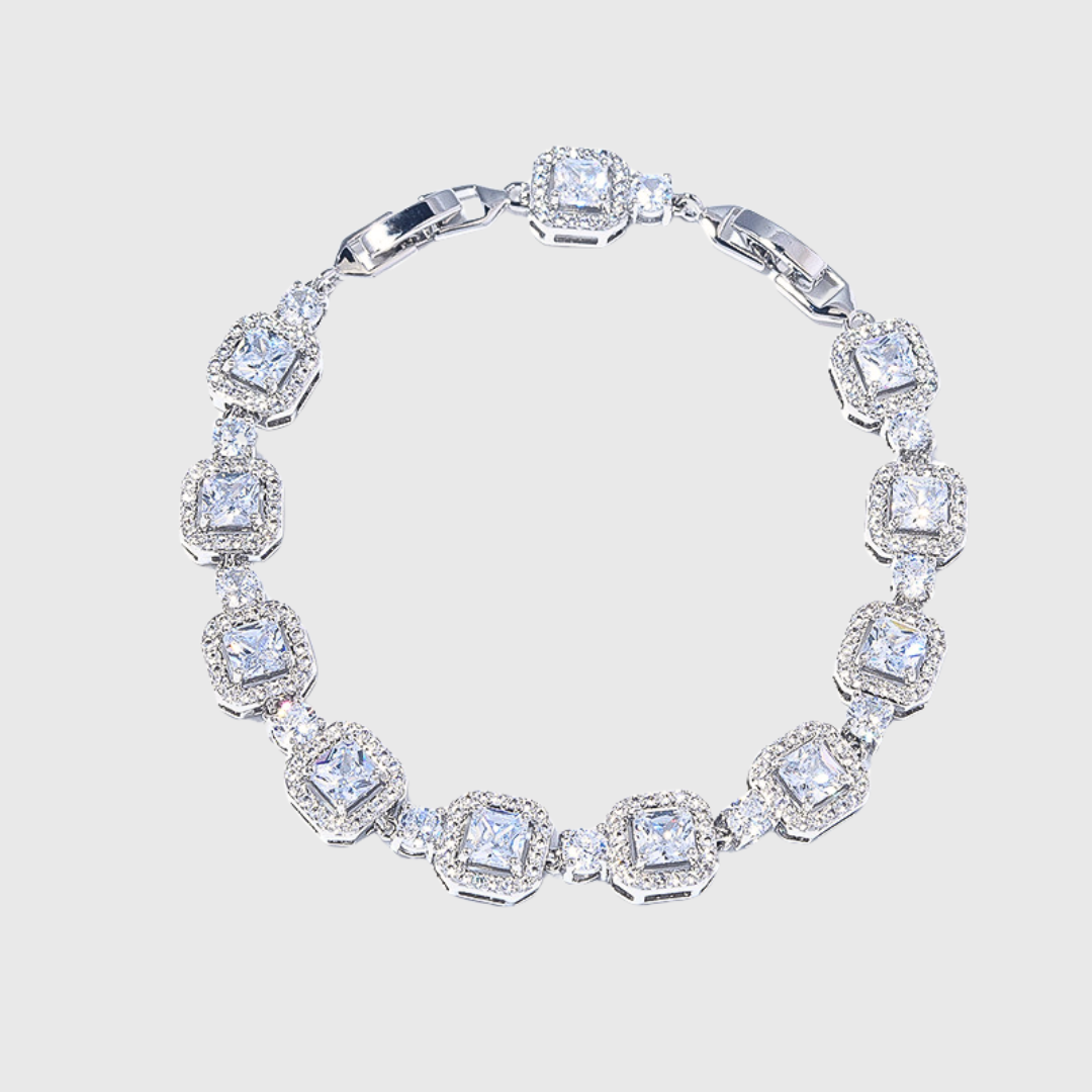 ICED ROYAL ARMBAND - WEISSGOLD