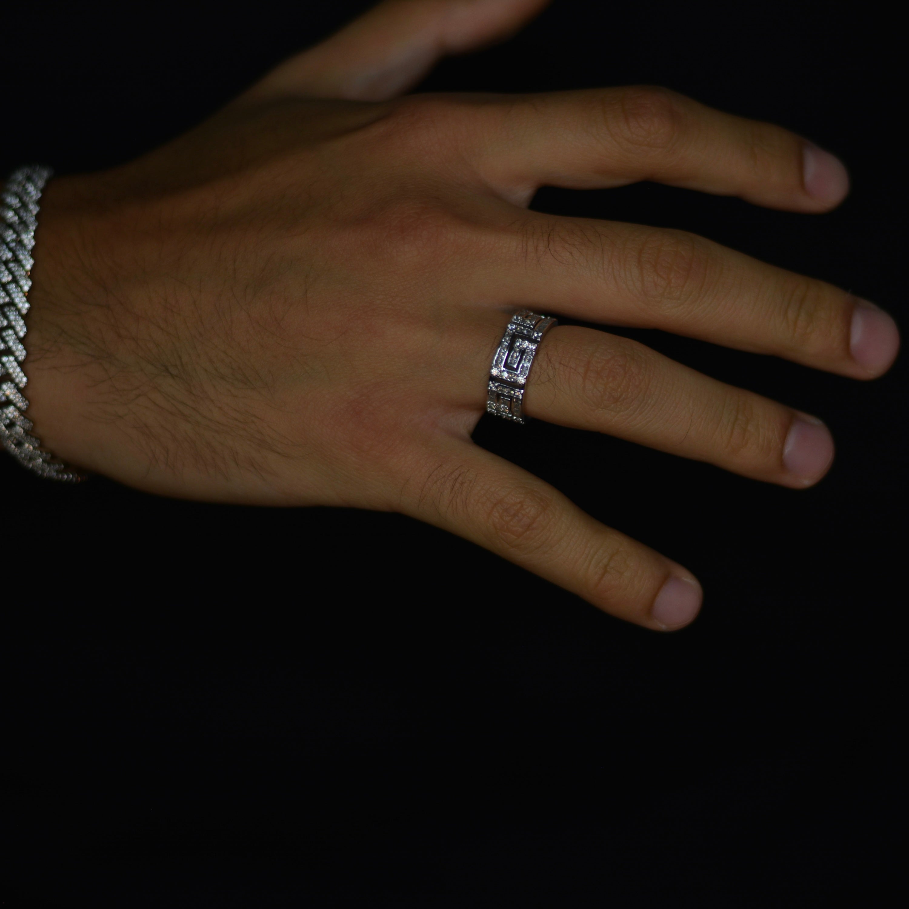 ICED MIRAGE RING S925 - WEISSGOLD