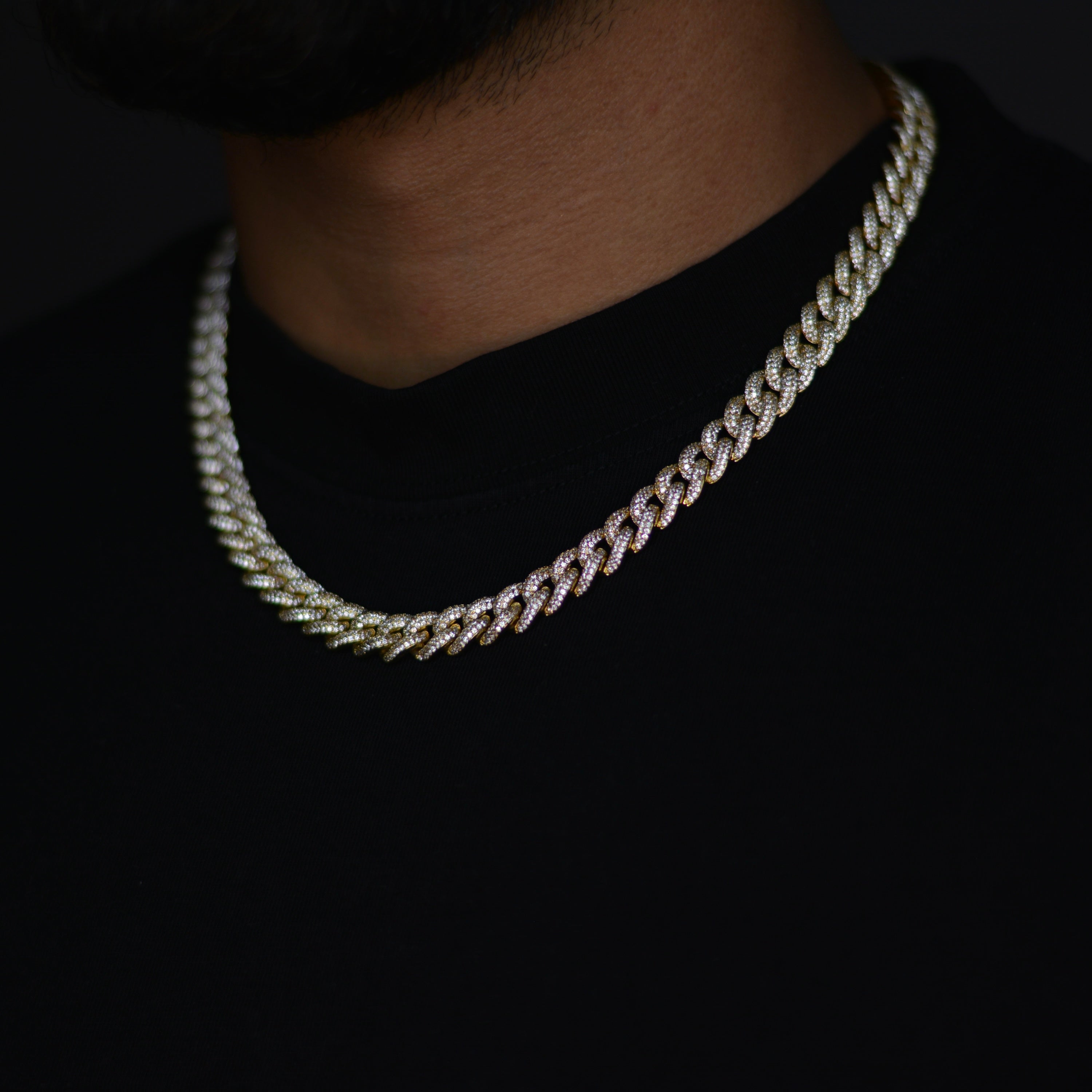 ICED CUBAN KETTE - 10MM 18K GOLD