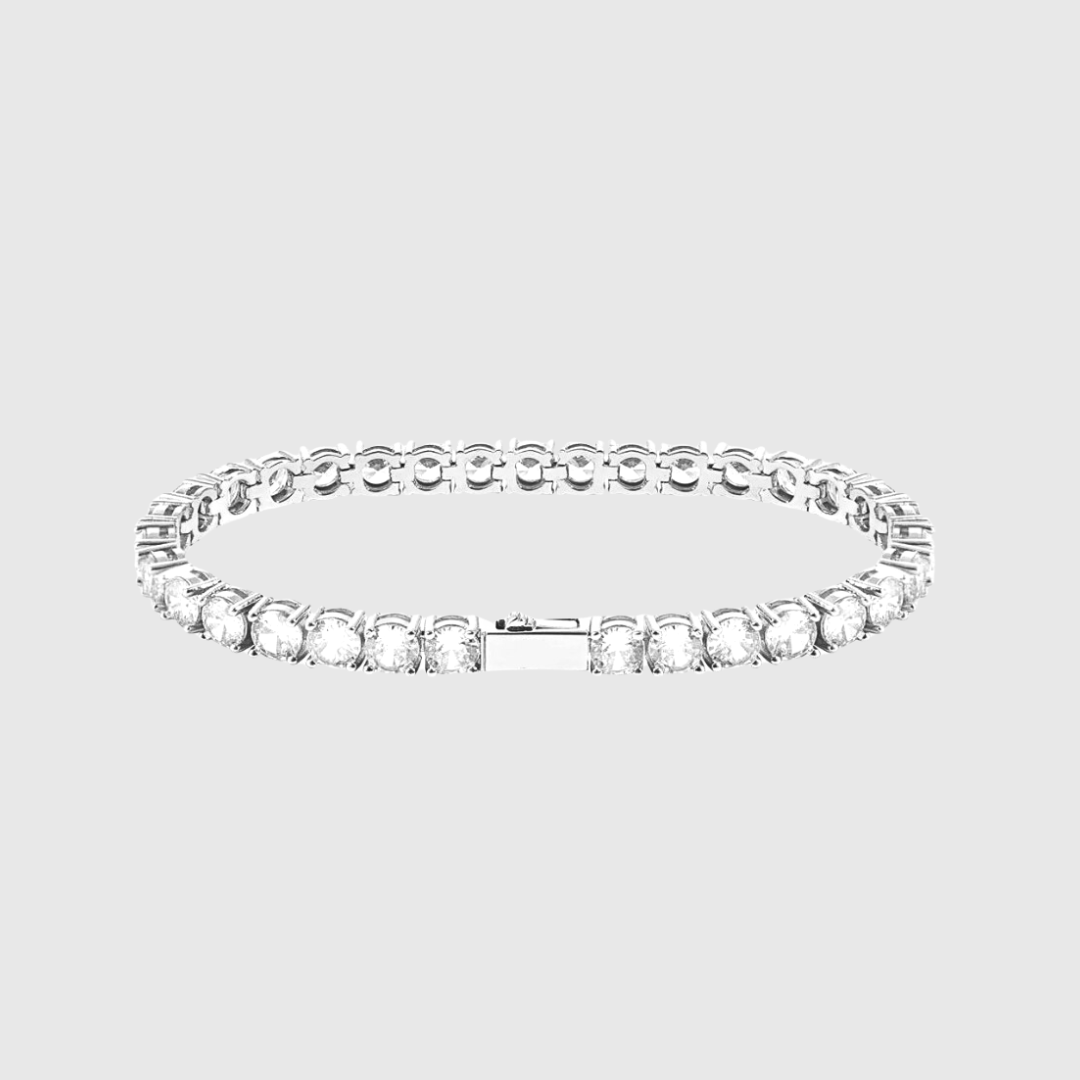 TENNIS G ARMBAND - 3MM WEISSGOLD