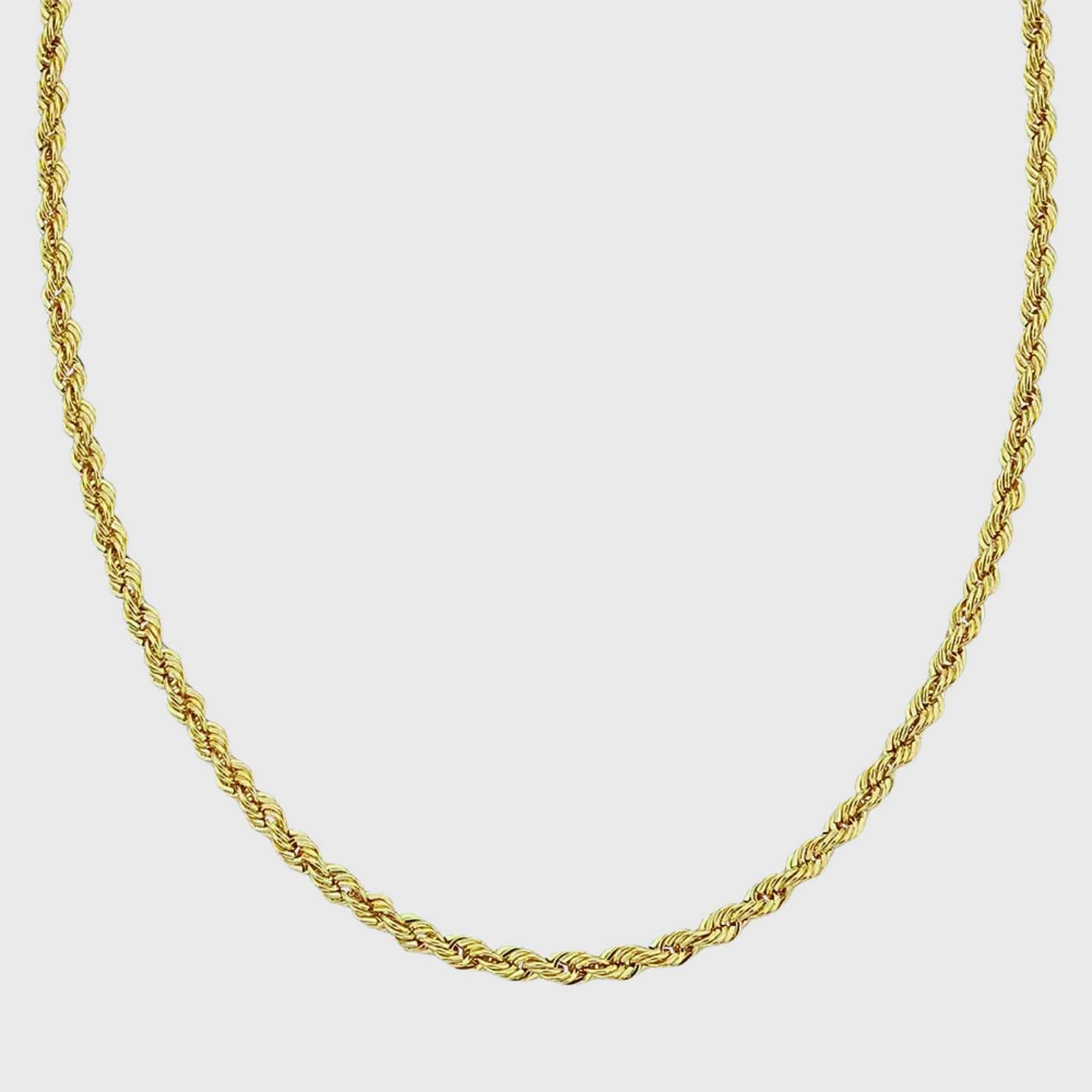 CLEAN ROPE HALSKETTE - 3MM 18K GOLD